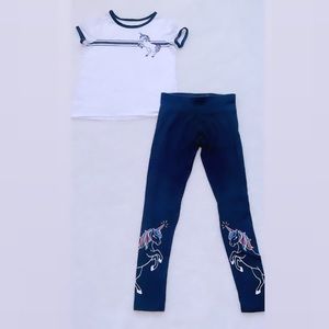 Girls Justice unicorn 2pc set